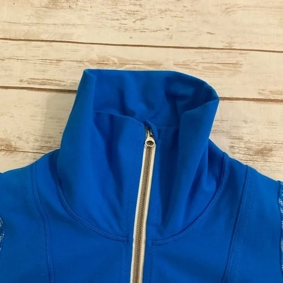 Lululemon Athletica Daily Yoga Jacket Beaming Blue Size 2 - Picture 7 of 13